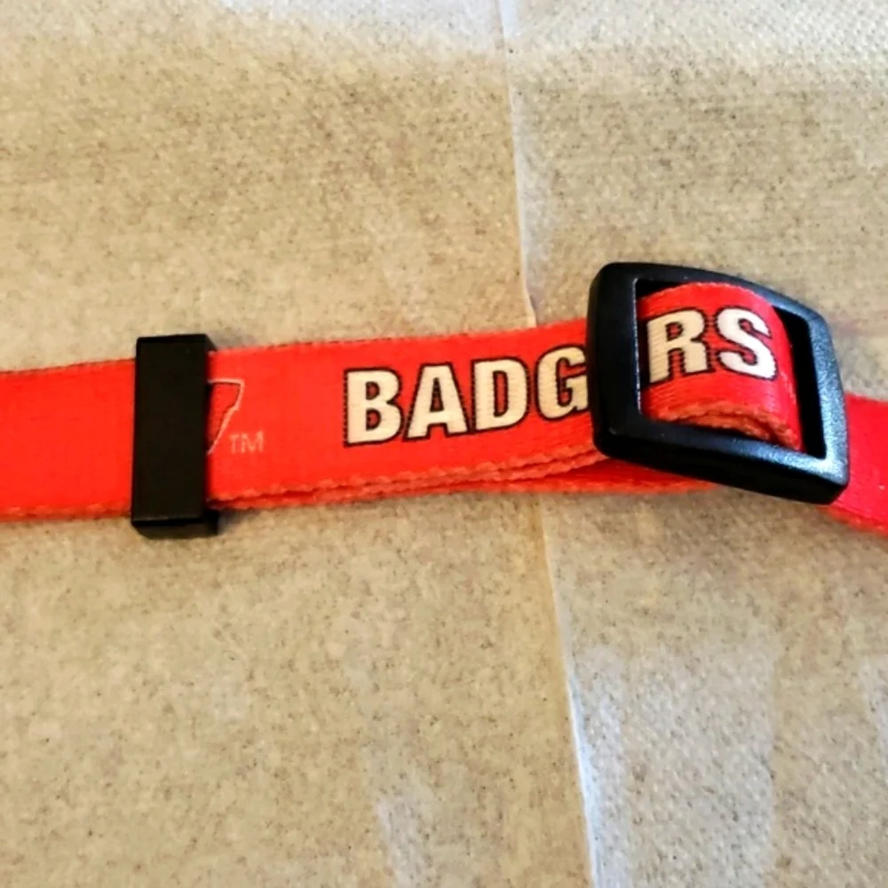 NCAA Officially Licensed Wisconsin Badgers Dog Collar Size Large